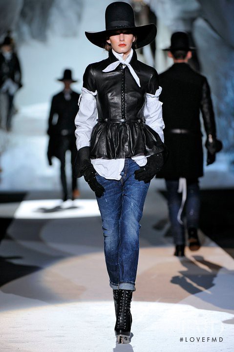 Marique Schimmel featured in  the DSquared2 fashion show for Autumn/Winter 2011