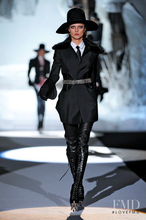 Michaela Kocianova featured in  the DSquared2 fashion show for Autumn/Winter 2011