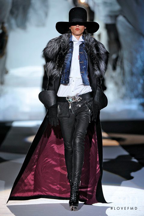 Tatiana Cotliar featured in  the DSquared2 fashion show for Autumn/Winter 2011