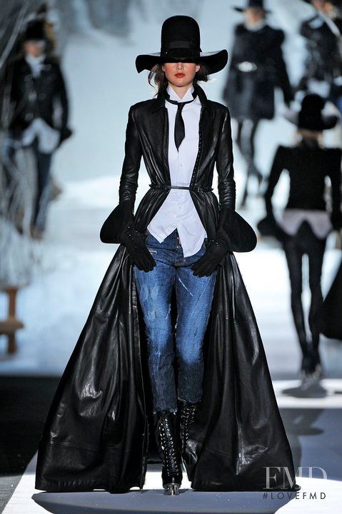 Julia Saner featured in  the DSquared2 fashion show for Autumn/Winter 2011