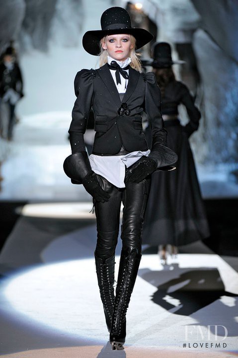 Ginta Lapina featured in  the DSquared2 fashion show for Autumn/Winter 2011