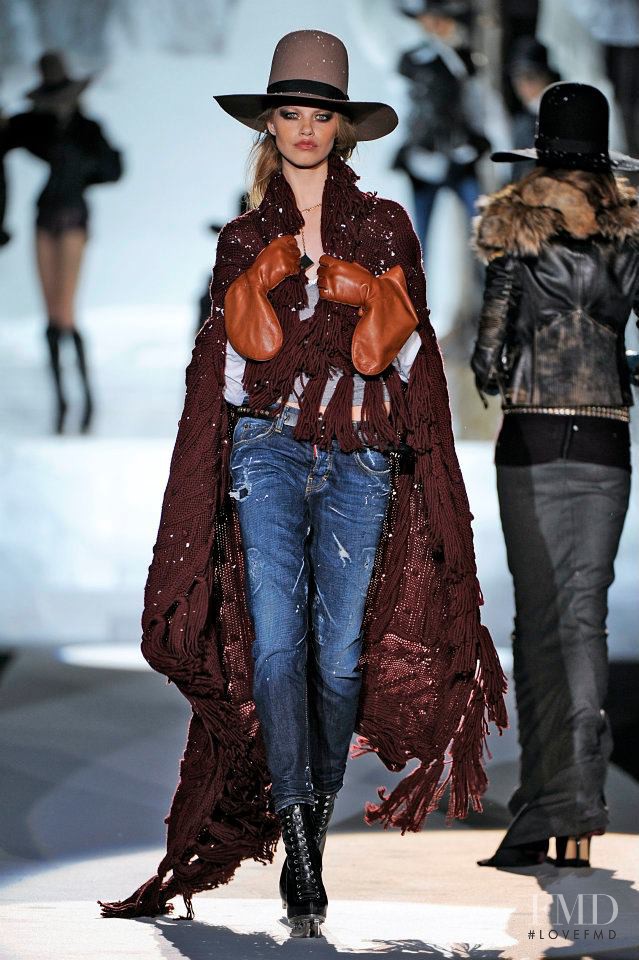 Hailey Clauson featured in  the DSquared2 fashion show for Autumn/Winter 2011