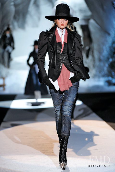 Vlada Roslyakova featured in  the DSquared2 fashion show for Autumn/Winter 2011