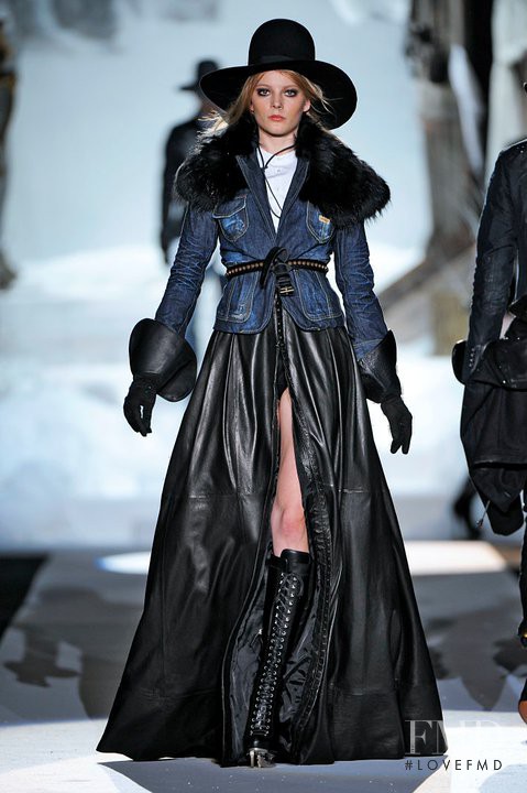 Ieva Laguna featured in  the DSquared2 fashion show for Autumn/Winter 2011