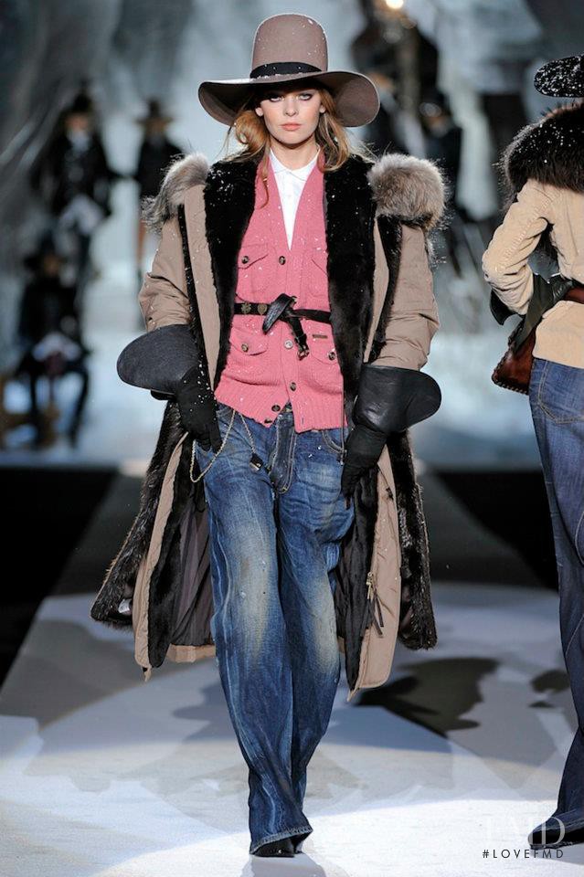 Lys Inger featured in  the DSquared2 fashion show for Autumn/Winter 2011