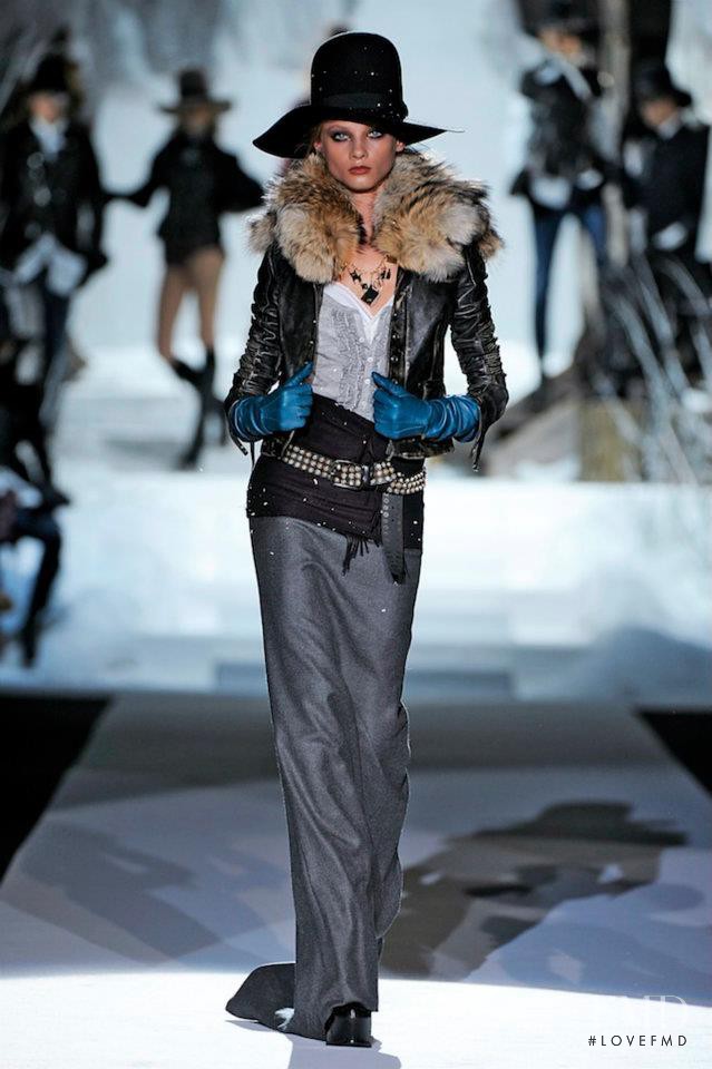 Anna Selezneva featured in  the DSquared2 fashion show for Autumn/Winter 2011