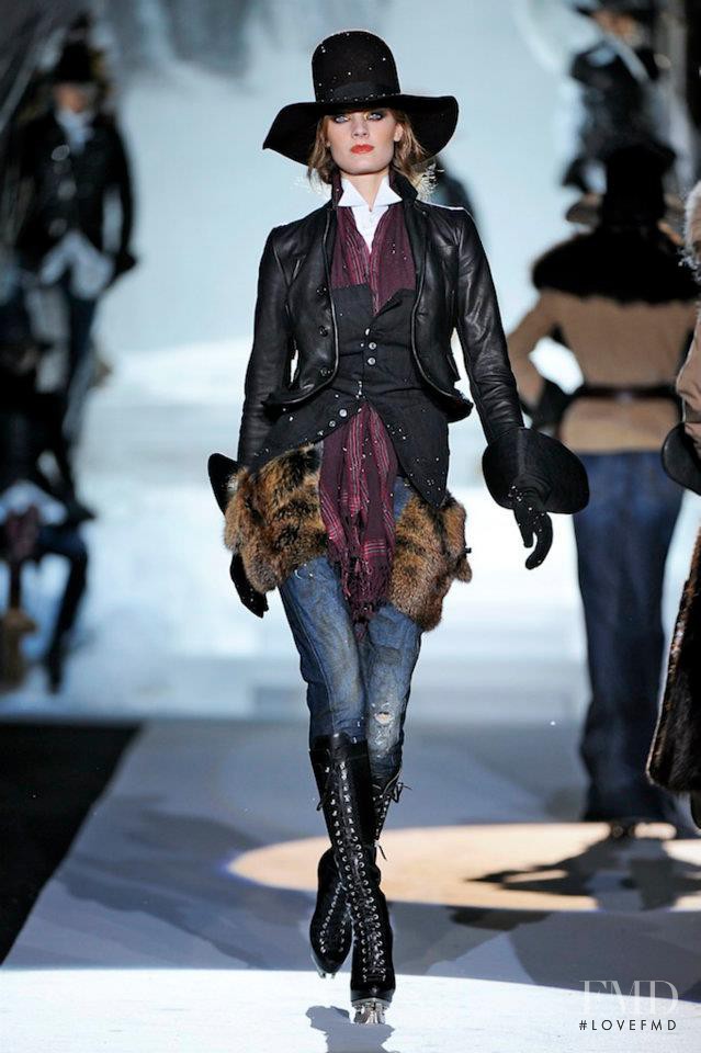 Constance Jablonski featured in  the DSquared2 fashion show for Autumn/Winter 2011