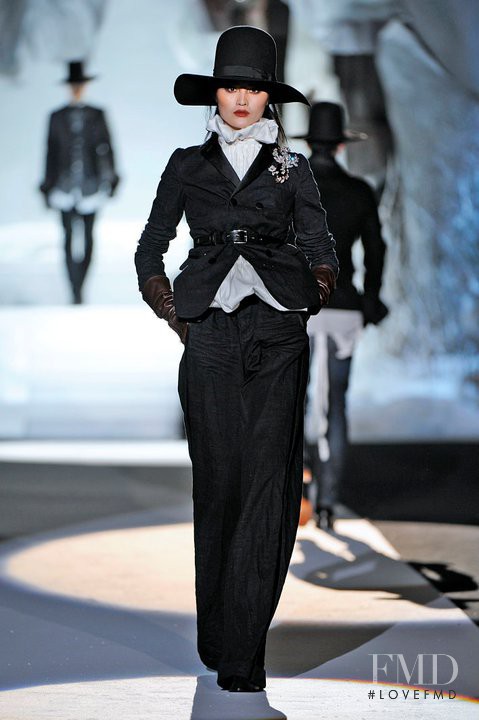 Sui He featured in  the DSquared2 fashion show for Autumn/Winter 2011