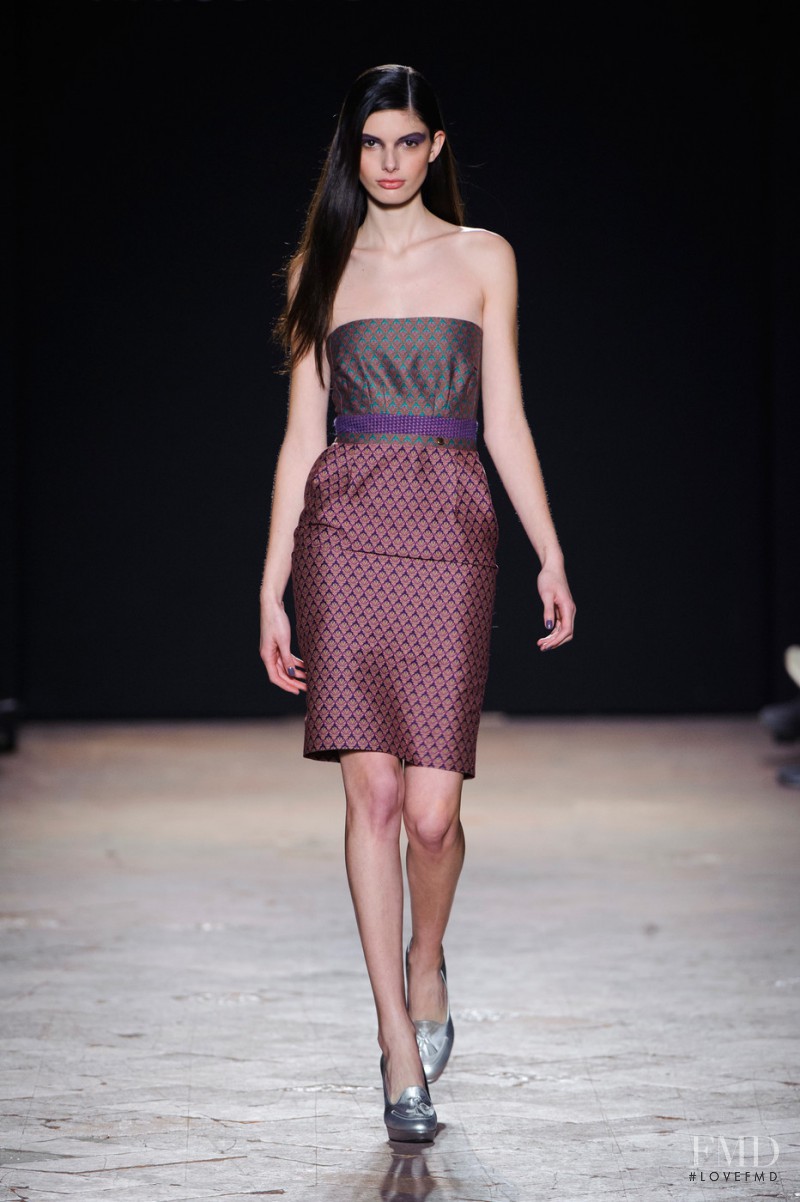 Giulia Manini featured in  the Massimo Rebecchi fashion show for Autumn/Winter 2013