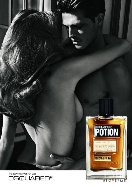 Malgosia Bela featured in  the DSquared2 Potion Fragrance advertisement for Summer 2011