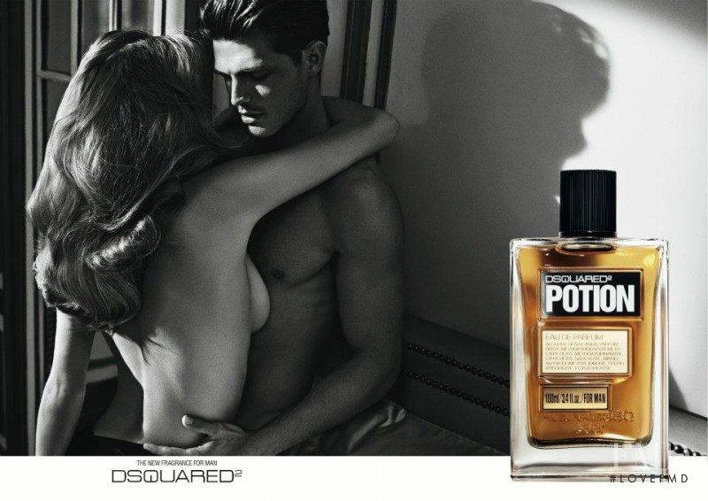 Malgosia Bela featured in  the DSquared2 Potion Fragrance advertisement for Summer 2011