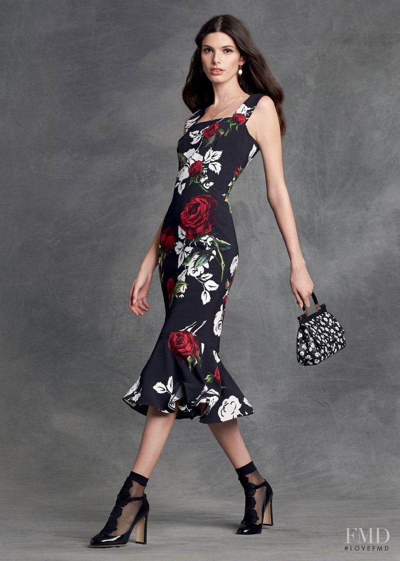 Giulia Manini featured in  the Dolce & Gabbana lookbook for Autumn/Winter 2015