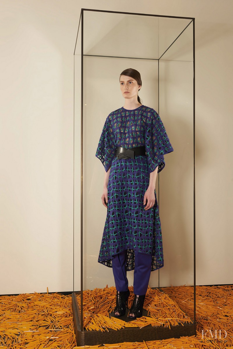 Viktoria Machajdik featured in  the Vionnet fashion show for Pre-Fall 2015
