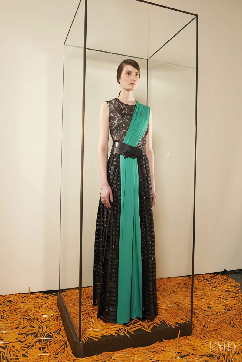 Viktoria Machajdik featured in  the Vionnet fashion show for Pre-Fall 2015