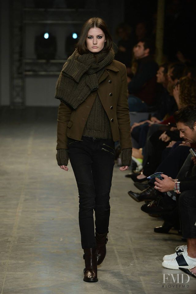 Viktoria Machajdik featured in  the Trussardi Jeans fashion show for Autumn/Winter 2015