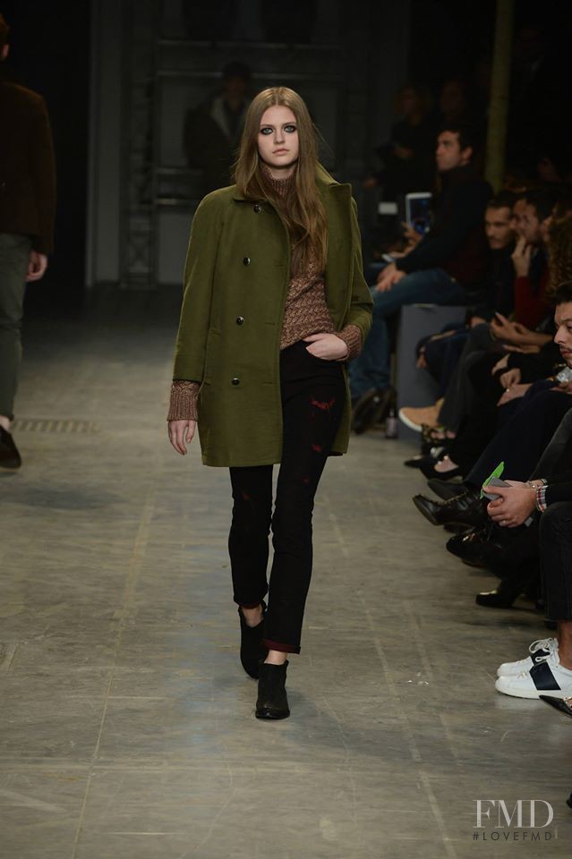 Natalia Bulycheva featured in  the Trussardi Jeans fashion show for Autumn/Winter 2015