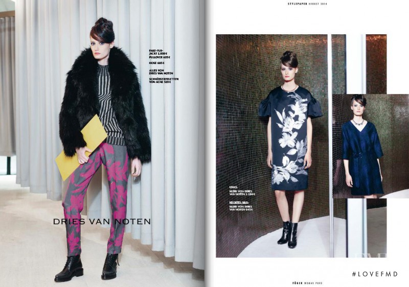 Viktoria Machajdik featured in  the Fï¿½ger Woman Pure (RETAILER) catalogue for Autumn/Winter 2014