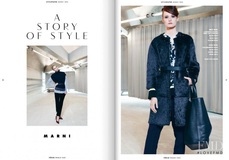 Viktoria Machajdik featured in  the Fï¿½ger Woman Pure (RETAILER) catalogue for Autumn/Winter 2014