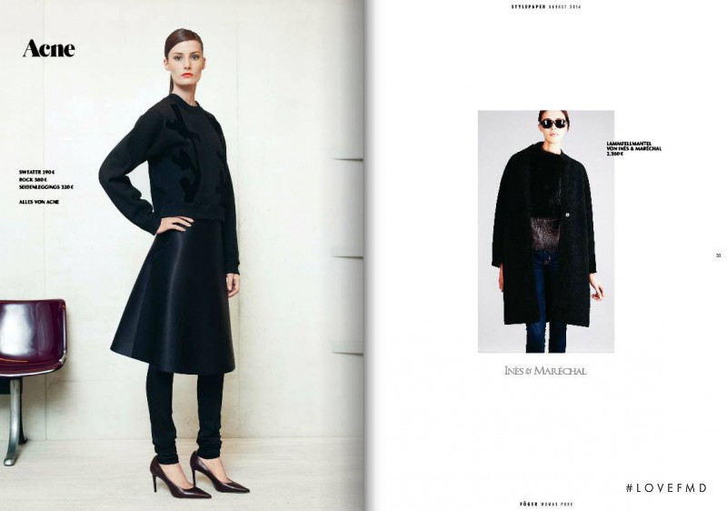 Viktoria Machajdik featured in  the Fï¿½ger Woman Pure (RETAILER) catalogue for Autumn/Winter 2014