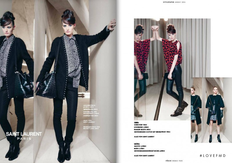 Viktoria Machajdik featured in  the Fï¿½ger Woman Pure (RETAILER) catalogue for Autumn/Winter 2014