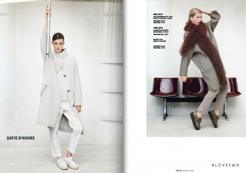 Viktoria Machajdik featured in  the Fï¿½ger Woman Pure (RETAILER) catalogue for Autumn/Winter 2014