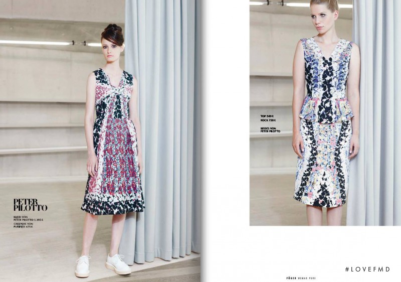 Viktoria Machajdik featured in  the Fï¿½ger Woman Pure (RETAILER) catalogue for Autumn/Winter 2014