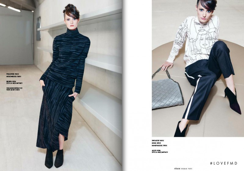 Viktoria Machajdik featured in  the Fï¿½ger Woman Pure (RETAILER) catalogue for Autumn/Winter 2014