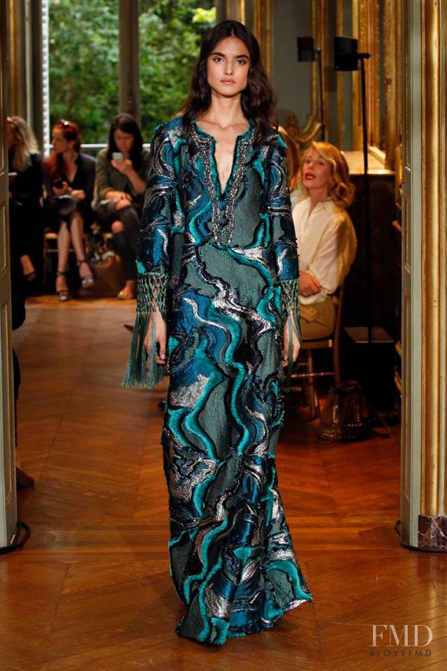 Blanca Padilla featured in  the Alberta Ferretti Limited Edition fashion show for Autumn/Winter 2016