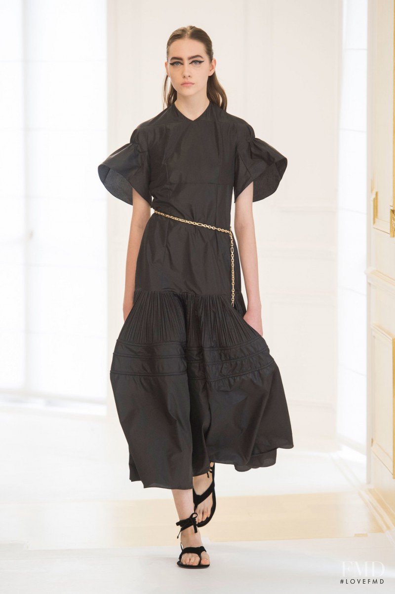 Lia Pavlova featured in  the Christian Dior Haute Couture fashion show for Autumn/Winter 2016