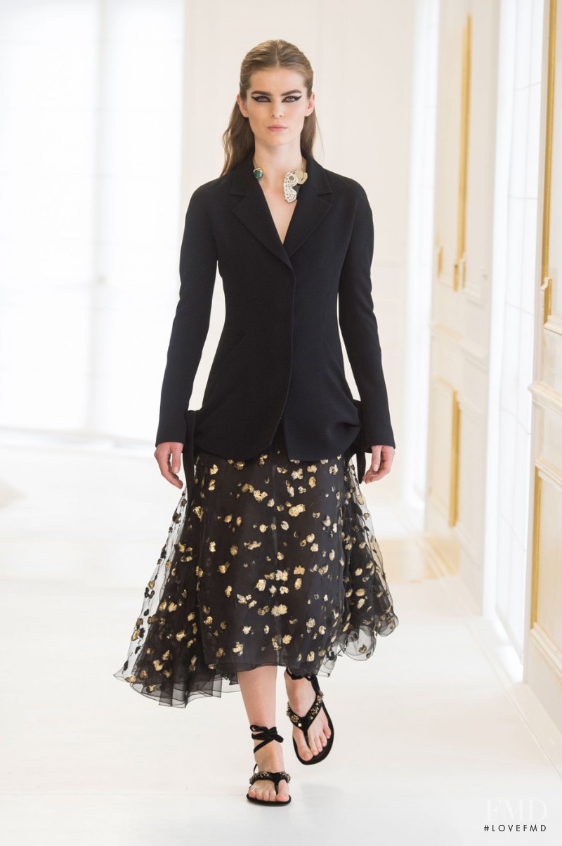 Sandra Schmidt featured in  the Christian Dior Haute Couture fashion show for Autumn/Winter 2016