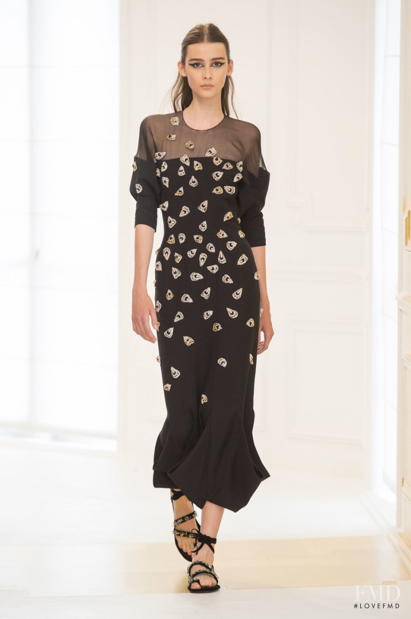 Liv Mason Pearson featured in  the Christian Dior Haute Couture fashion show for Autumn/Winter 2016