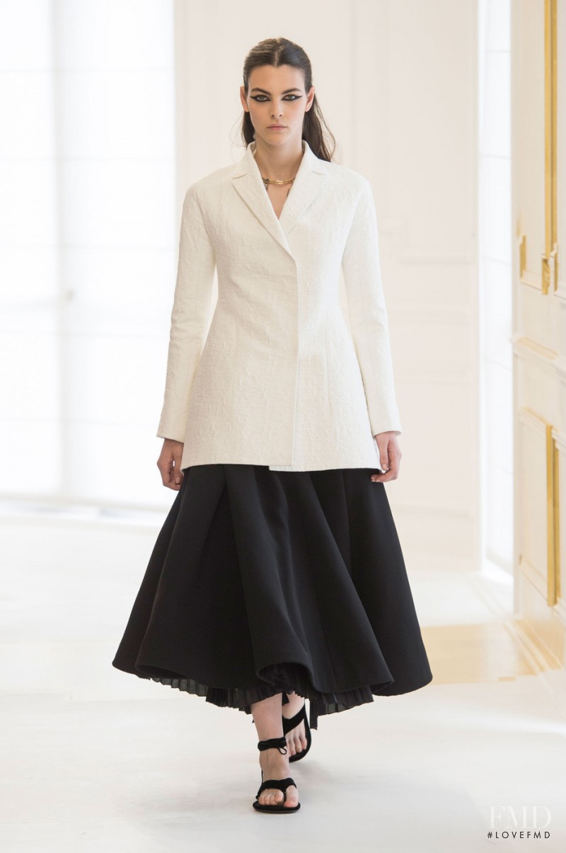 Vittoria Ceretti featured in  the Christian Dior Haute Couture fashion show for Autumn/Winter 2016
