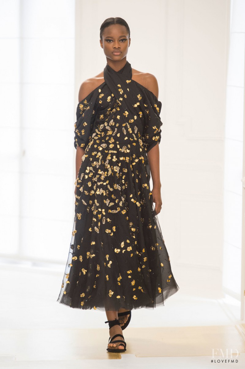 Mayowa Nicholas featured in  the Christian Dior Haute Couture fashion show for Autumn/Winter 2016