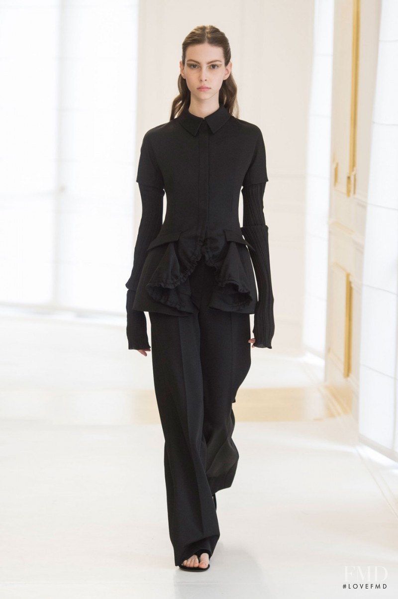 Lorena Maraschi featured in  the Christian Dior Haute Couture fashion show for Autumn/Winter 2016