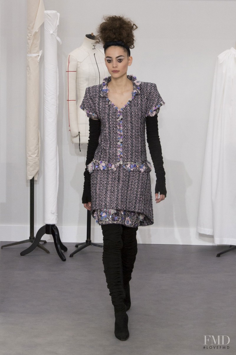 Romy Schönberger featured in  the Chanel Haute Couture fashion show for Autumn/Winter 2016