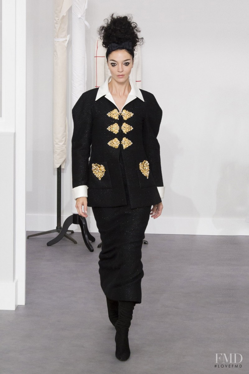 Mariacarla Boscono featured in  the Chanel Haute Couture fashion show for Autumn/Winter 2016