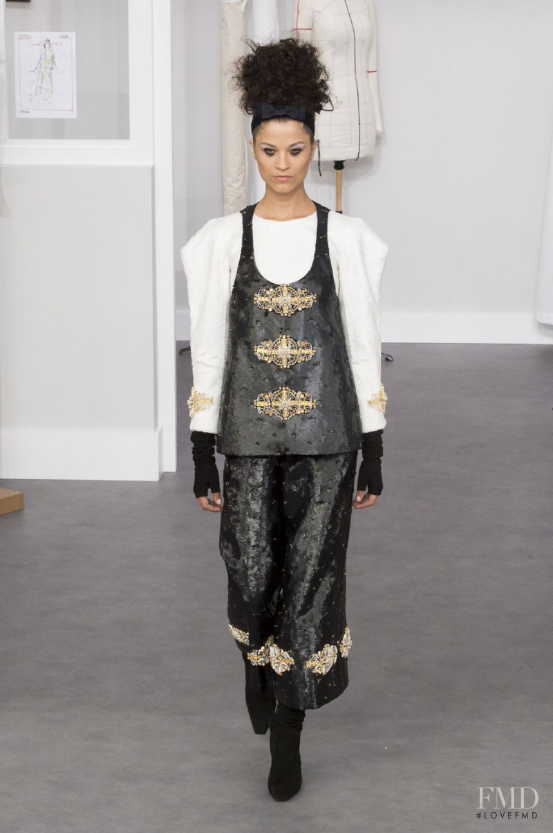 Ari Westphal featured in  the Chanel Haute Couture fashion show for Autumn/Winter 2016