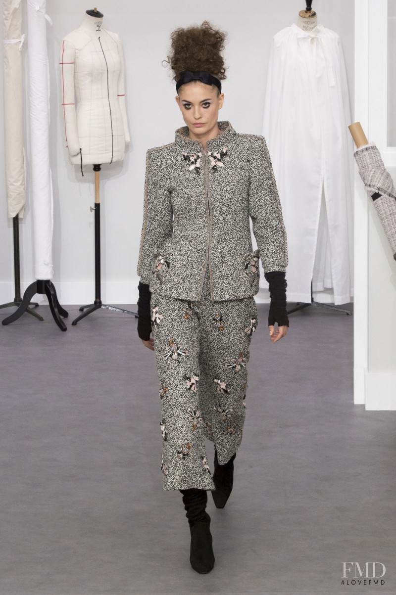 Nadja Bender featured in  the Chanel Haute Couture fashion show for Autumn/Winter 2016