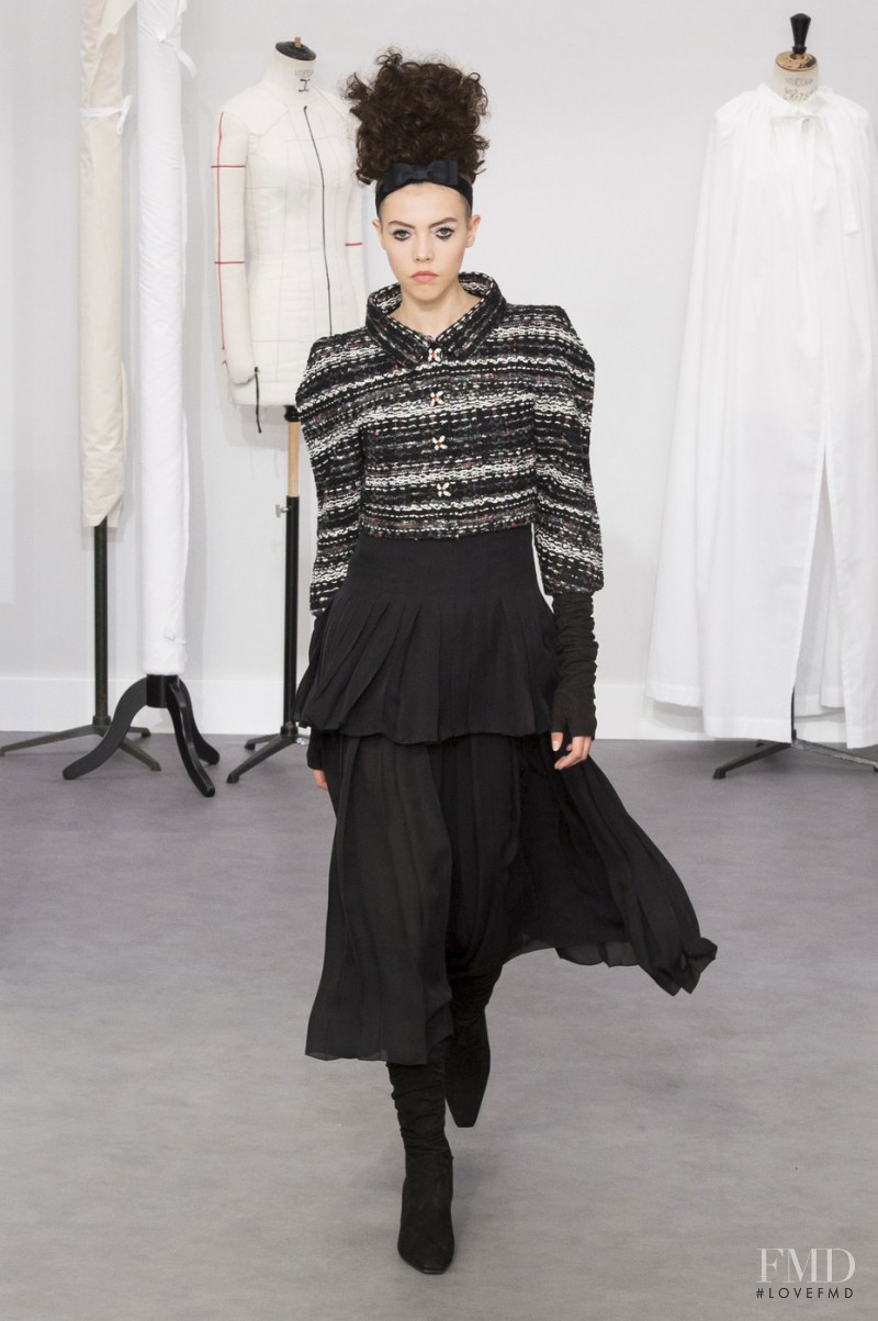 Lea Julian featured in  the Chanel Haute Couture fashion show for Autumn/Winter 2016