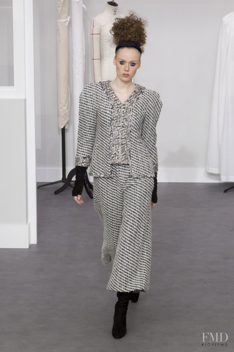 Kiki Willems featured in  the Chanel Haute Couture fashion show for Autumn/Winter 2016