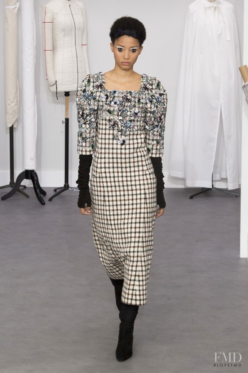 Lineisy Montero featured in  the Chanel Haute Couture fashion show for Autumn/Winter 2016