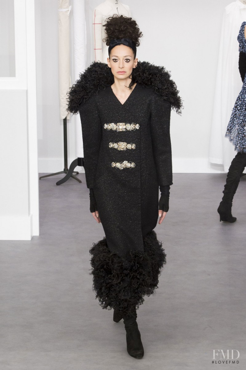 Amanda Sanchez featured in  the Chanel Haute Couture fashion show for Autumn/Winter 2016
