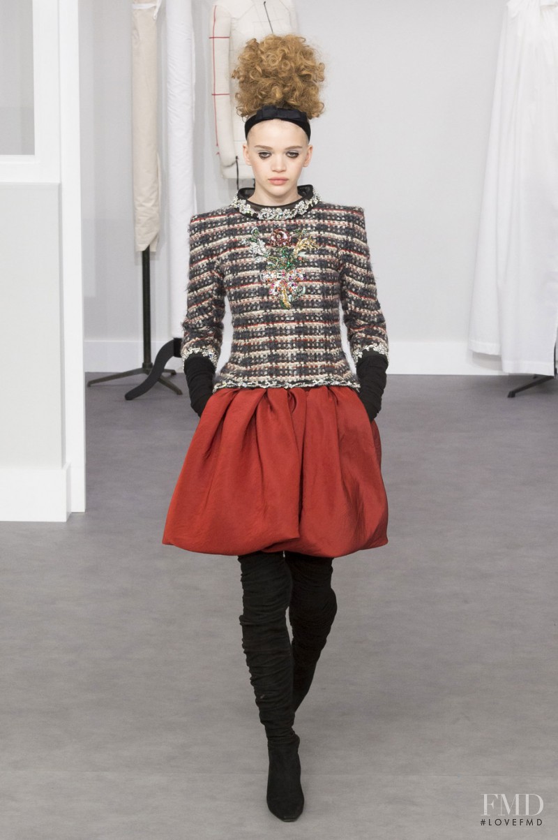 Stella Lucia featured in  the Chanel Haute Couture fashion show for Autumn/Winter 2016