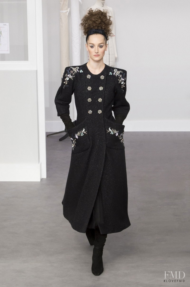 Joséphine Le Tutour featured in  the Chanel Haute Couture fashion show for Autumn/Winter 2016