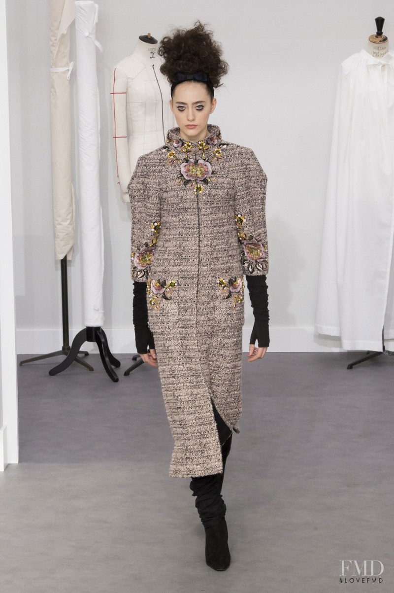 Lia Pavlova featured in  the Chanel Haute Couture fashion show for Autumn/Winter 2016