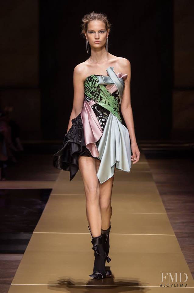 Faretta Radic featured in  the Atelier Versace fashion show for Autumn/Winter 2016