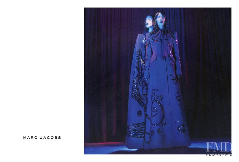 Anna Cleveland featured in  the Marc Jacobs advertisement for Autumn/Winter 2016