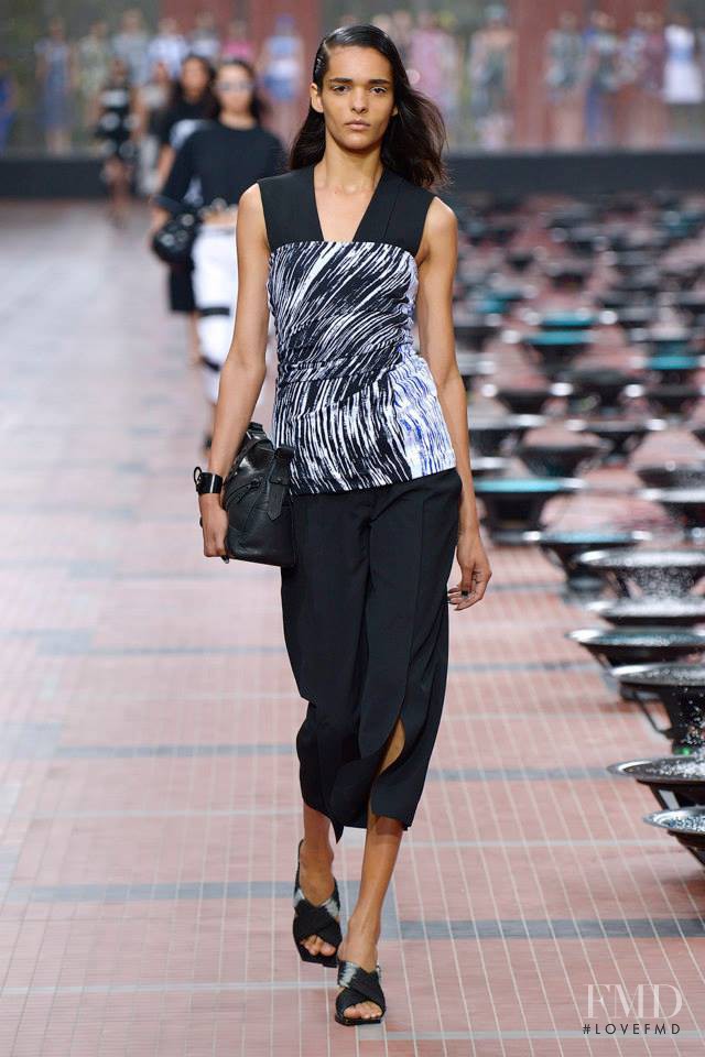 Simone Carvalho featured in  the Kenzo fashion show for Spring/Summer 2014