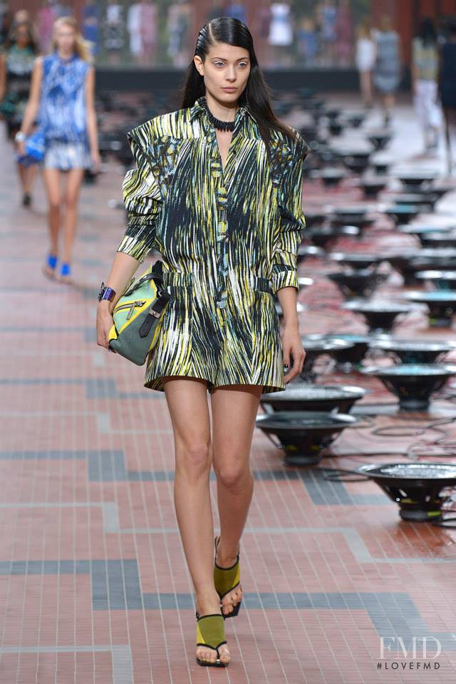 Larissa Hofmann featured in  the Kenzo fashion show for Spring/Summer 2014