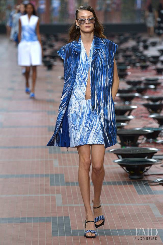 Diana Moldovan featured in  the Kenzo fashion show for Spring/Summer 2014